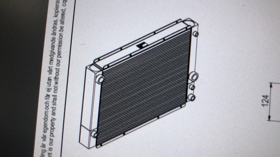 60342448 Pannello speciale per radiatore olio evaporatore 505414041011 Parker per reacher stacker SANY