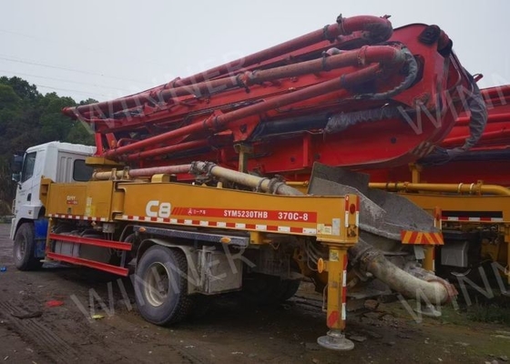 2 camion della pompa della seconda mano dell'asse 2019 hanno utilizzato i camion concreti 37m con il telaio di SANY