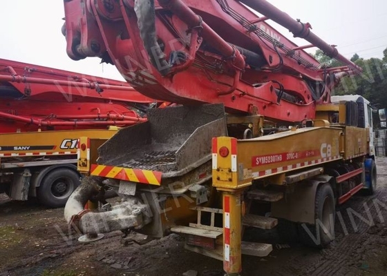 2 camion della pompa della seconda mano dell'asse 2019 hanno utilizzato i camion concreti 37m con il telaio di SANY