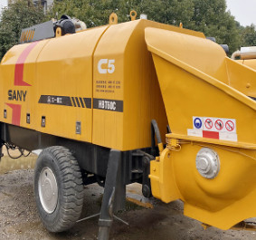 Acquista Pompa Per Calcestruzzo Stazionaria Usata HBT60C 65m3/H Con Motore Diesel