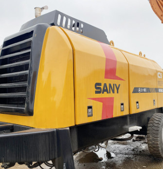 Acquista Pompa Per Calcestruzzo Stazionaria Usata HBT60C 65m3/H Con Motore Diesel