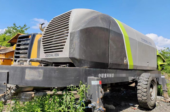 Costruzione Pompa per calcestruzzo stazionaria usata Zoomlion 82m3/H 80.18-132SU