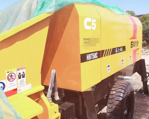 Camion della pompa per calcestruzzo della seconda mano 2018 HBT50C 40m3/H 6051X2068X2215mm